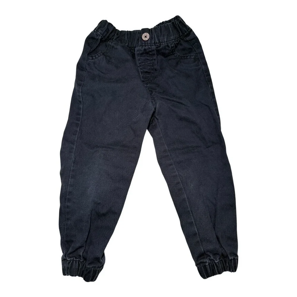 Chaps Sweater Gap Pants‎ Kids 3T Set Fair Isle Quarter Zip Joggers Raglan Black